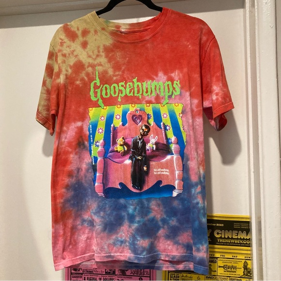 Goosebumps Night of the Living Dummy Retro Y2K Slappy Tie Dye Tee Book Fair - Picture 6 of 11